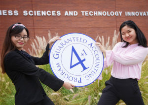 Two Irvine Valley College GAP4+1 Accounting students