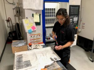 Richard Tallase Working at Pro-Tec Knives